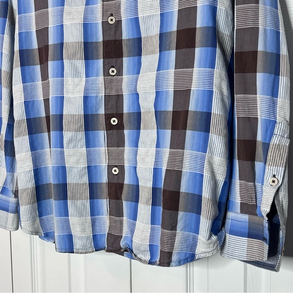 Tommy Bahama Plaid Island Modern Fit Button down Shirt Size Large - Picture 4 of 11